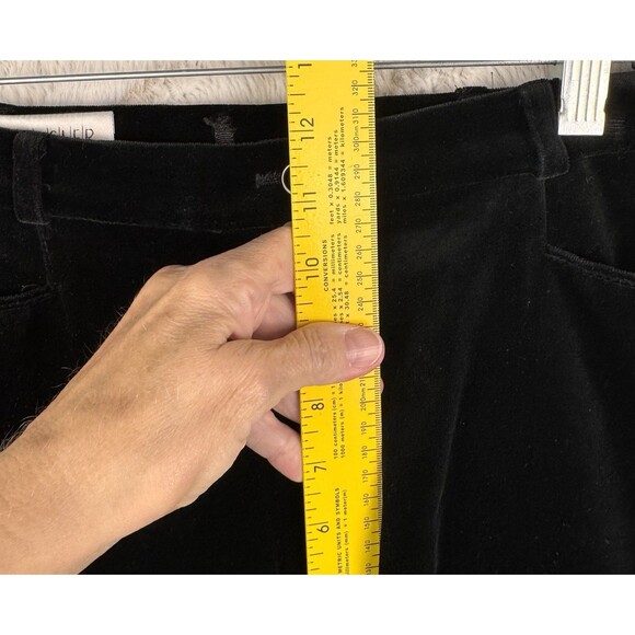 Horst Basler Pants Size 40/US 10 Germany‎ Black Velvet Classic Stretch Cotton - Picture 11 of 12